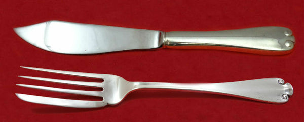 Flemish by Tiffany and Co Sterling Silver Fish Set Individual 2pc Custom Made