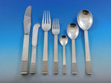 Parallel by Georg Jensen Sterling Silver Flatware Set Service 45 pcs Dinner