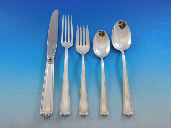 Embassy Scroll by Lunt Sterling Silver Flatware Set for 8 Service 40 pieces
