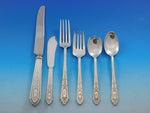 Mary II by Lunt Sterling Silver Flatware Set for 8 Service 57 pcs M Monogram