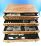 Noailles by Puiforcat French Sterling Silver Flatware Set Dinner Service 135 pcs