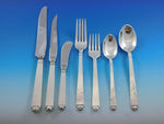 Oak Leaf by Old Newbury Crafters Sterling Silver Flatware Set 92 Pieces Dinner