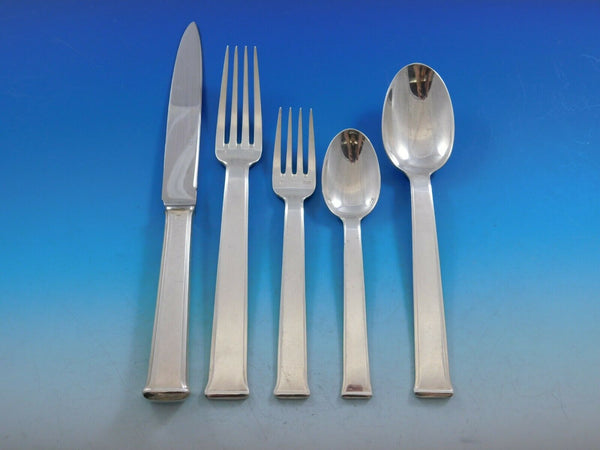 Sequoia by Ercuis Silverplate Flatware Set Service Dinner French 22 Pieces