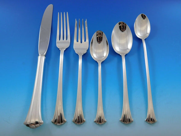 Newport Scroll by Gorham Sterling Silver Flatware Set 12 Service 79pc Place Size