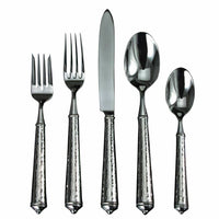Leopardo by Ricci Stainless Steel Flatware Set for 8 Service 40 Pieces - New