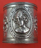 Medallion Coin by Unknown Coin Silver Napkin Ring w/ Mercury 1 3/4" x 1 1/2"