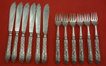 English by Briddon Brothers Silverplate Individual Fish Set 12 pieces Brite-cut