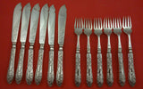 English by Briddon Brothers Silverplate Individual Fish Set 12 pieces Brite-cut