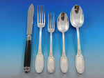 Empire by Puiforcat France Sterling Silver Flatware Set for 12 Swan 60 pc Dinner