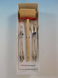Grande Baroque by Wallace Sterling Silver I Love Crab Serving Set Seafood Gift
