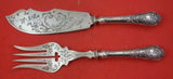 Model No.150 by Bruckmann & Sohne German .800 Silver Fish Serving Set 10 1/2"