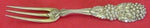 Blackberry by Tiffany Sterling Silver Strawberry Fork Goldwashed 4 1/4"