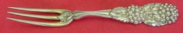 Blackberry by Tiffany Sterling Silver Strawberry Fork Goldwashed 4 1/4"