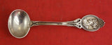 Medallion by Wood and Hughes Sterling Silver Salt Spoon master  3 3/4"