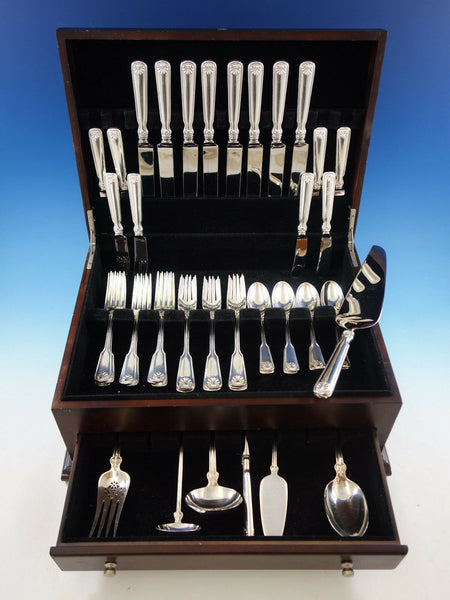 Shell and Thread by Tiffany Sterling Silver Flatware Set Service 47 pieces