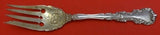 Avalon by International Sterling Silver Cold Meat Fork Gold Washed 8 3/4"