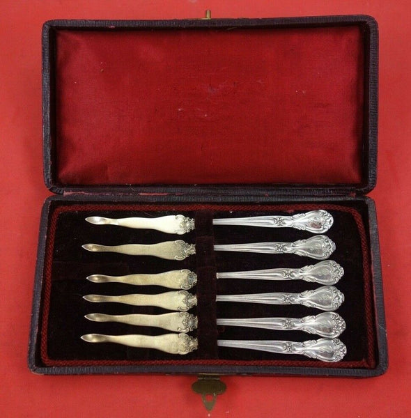 Chantilly by Gorham Sterling Silver Nut Pick set of 6 in original box 4 3/4"
