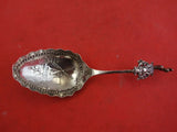 Dutch Sterling Silver Preserve Spoon Souvenir Nuremberg Windmill Shield Handle
