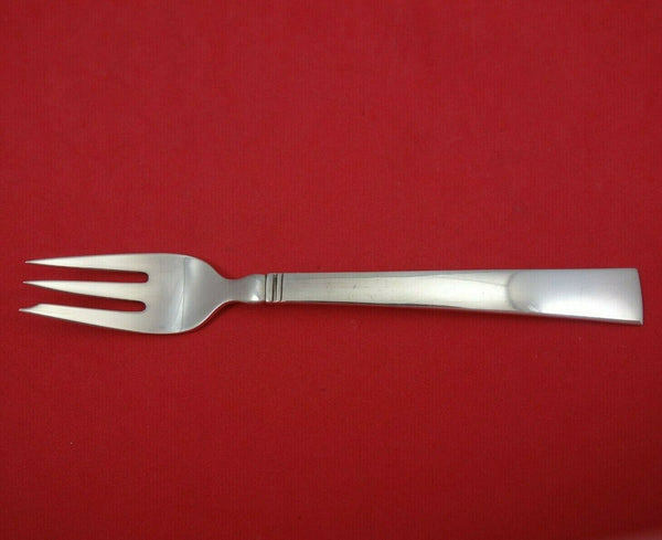 Blok Acadia by Georg Jensen Sterling Silver Pastry Fork 3-Tine 5 3/4" Vintage